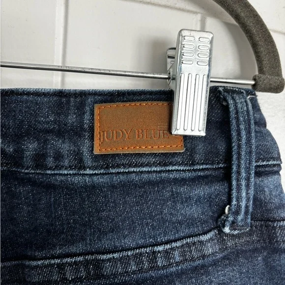 JUDY BLUE Dark Blue Wash Straight Leg Jeans Size 16W - Picture 5 of 7
